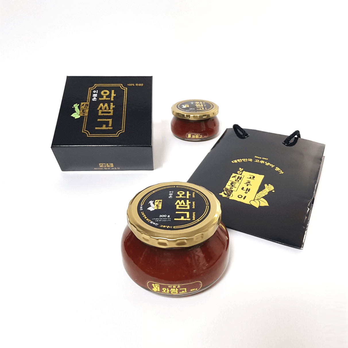 100%国産 わさびサムジャンコチュジャン 300g (わさび入り韓国味噌・コチュジャン)